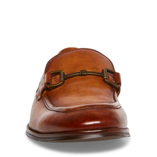 Steve Madden Aahron Tan Leren Werkschoenen Heren Bruin | SM-524HO