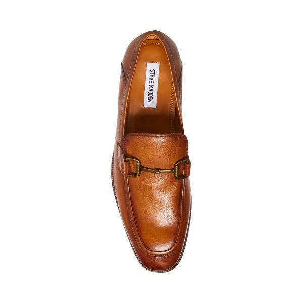 Steve Madden Aahron Tan Leren Werkschoenen Heren Bruin | SM-524HO