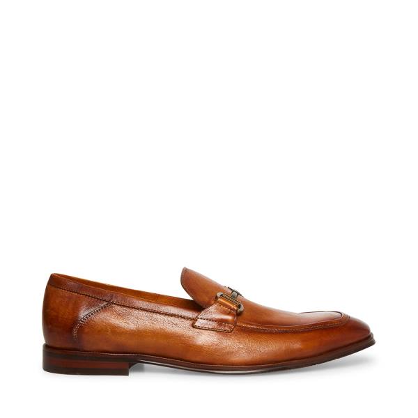 Steve Madden Aahron Tan Leren Werkschoenen Heren Bruin | SM-524HO