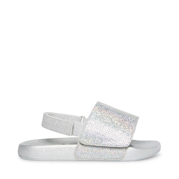 Steve Madden Abrooks Glitter Sandalen Kinderen Zilver | SM-580XK