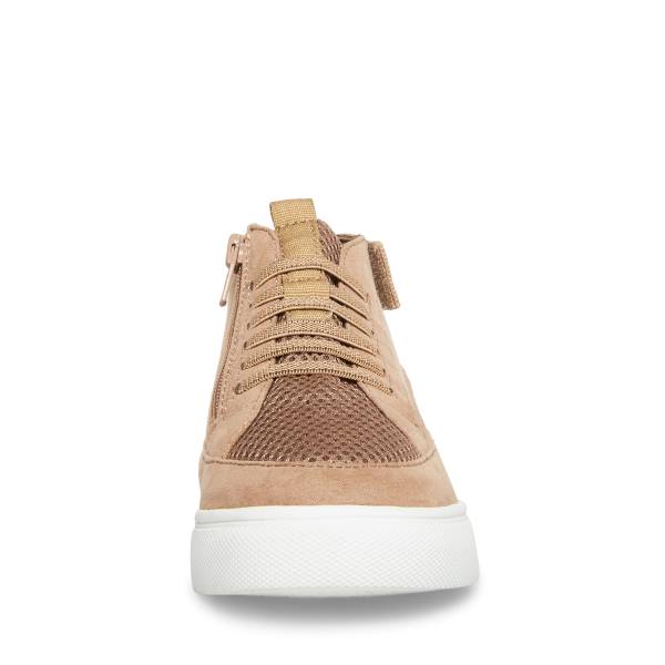 Steve Madden Achangee Taupe Sneakers Kinderen Grijs Bruin | SM-130YE