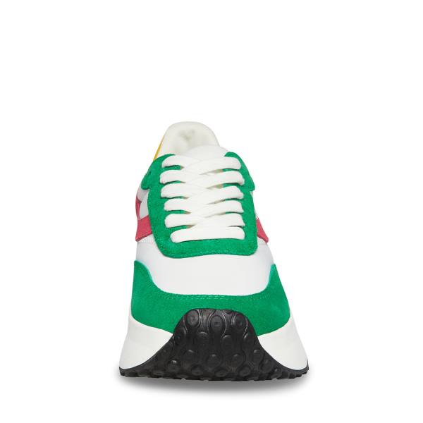 Steve Madden Actions Sneakers Dames Groen Gekleurd | SM-032MW