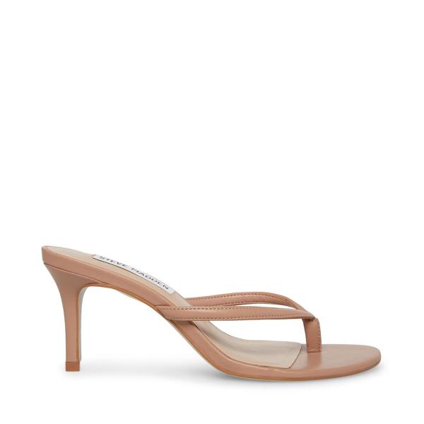 Steve Madden Addyson Tan Leren Heel Hakken Dames Bruin | SM-418ID