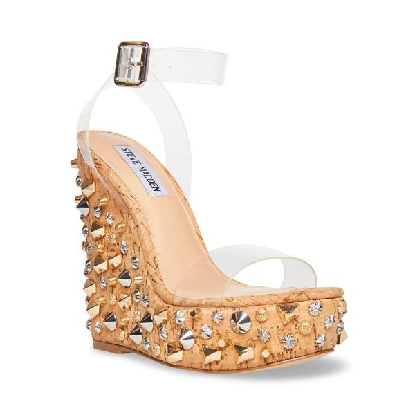 Steve Madden Alika Sandalen Dames Clear | SM-671OJ