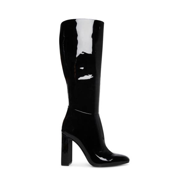 Steve Madden Ambrose Lak Laarzen Dames Zwart | SM-910HT