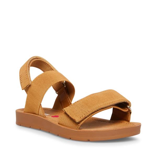 Steve Madden Apasquel Tan Sandalen Kinderen Bruin | SM-795XO