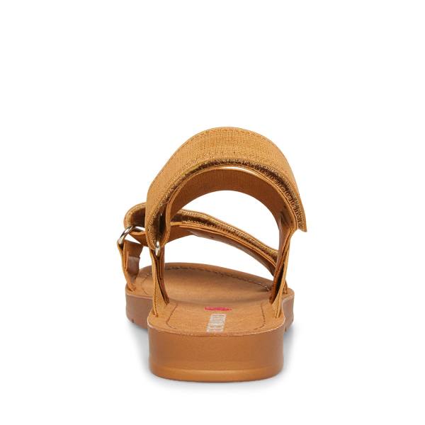 Steve Madden Apasquel Tan Sandalen Kinderen Bruin | SM-795XO