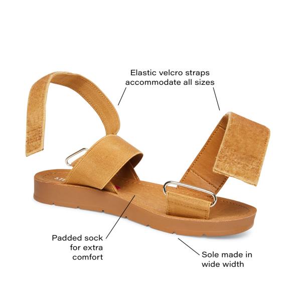 Steve Madden Apasquel Tan Sandalen Kinderen Bruin | SM-795XO