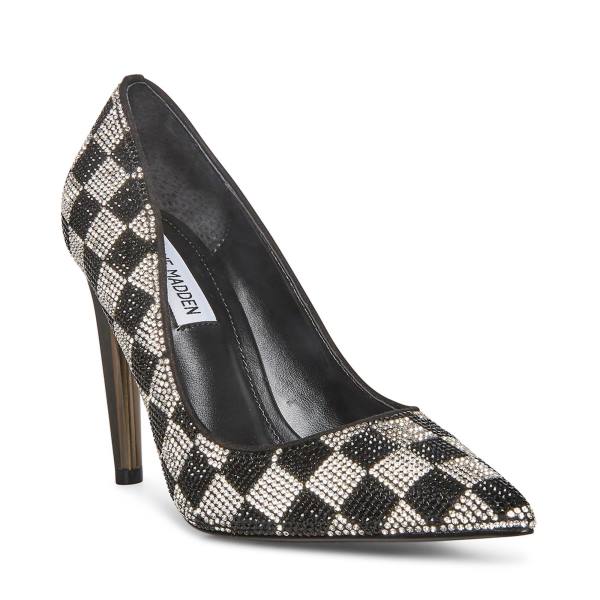 Steve Madden Atlanta-r Heel Hakken Dames Zwart Gekleurd | SM-637JY