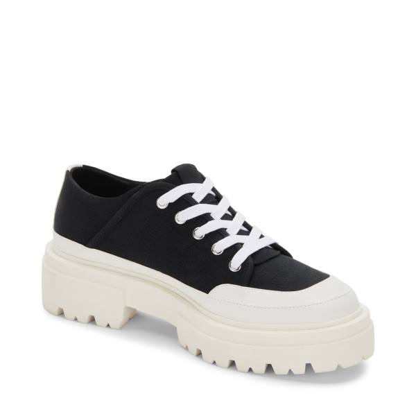 Steve Madden Avah Canvas Sneakers Dames Zwart | SM-306EX