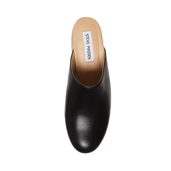 Steve Madden Bayridge Leren Heel Hakken Dames Zwart | SM-230OT