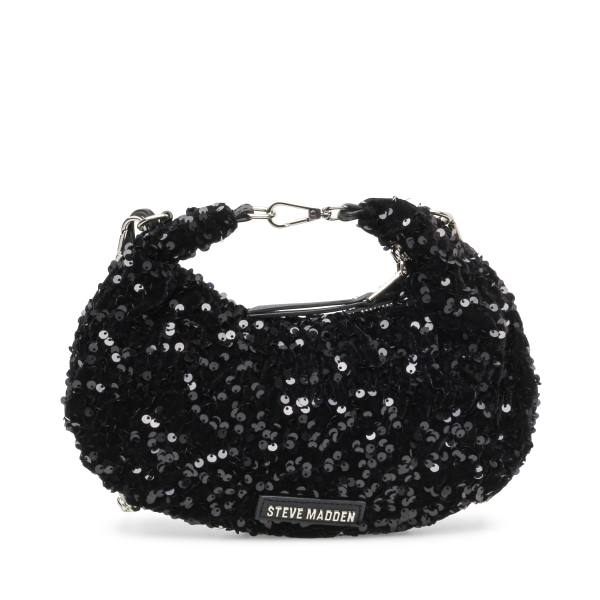 Steve Madden Bbrenda Sequins Crossbodytassen Dames Zwart | SM-164SV