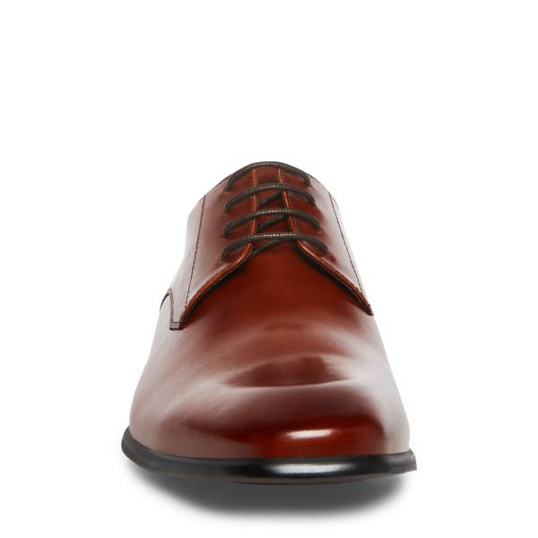 Steve Madden Beaux Cognac Leren Werkschoenen Heren Bruin | SM-230VD