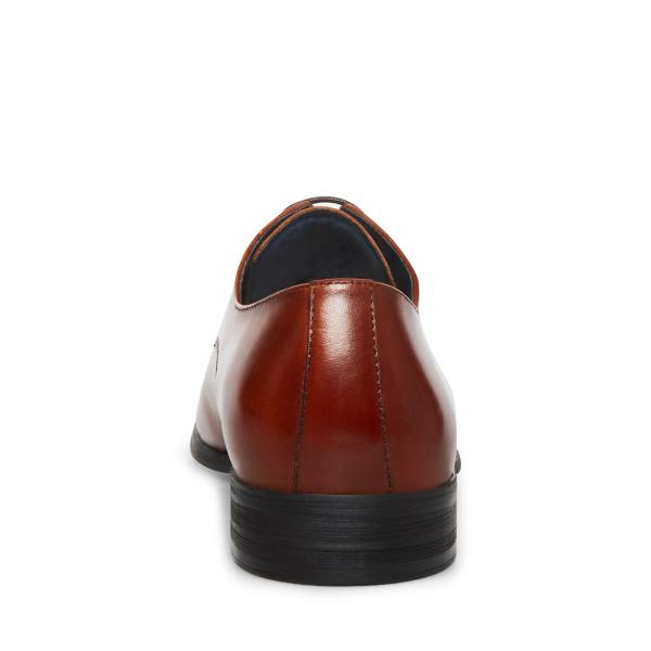 Steve Madden Beaux Cognac Leren Werkschoenen Heren Bruin | SM-230VD