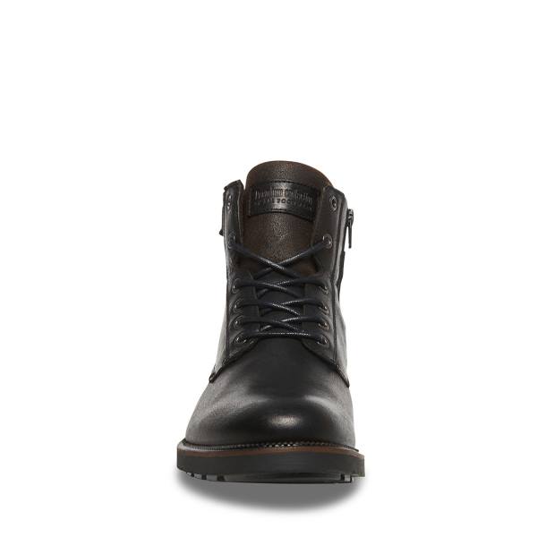 Steve Madden Beldev Leren Laarzen Heren Zwart | SM-026TX