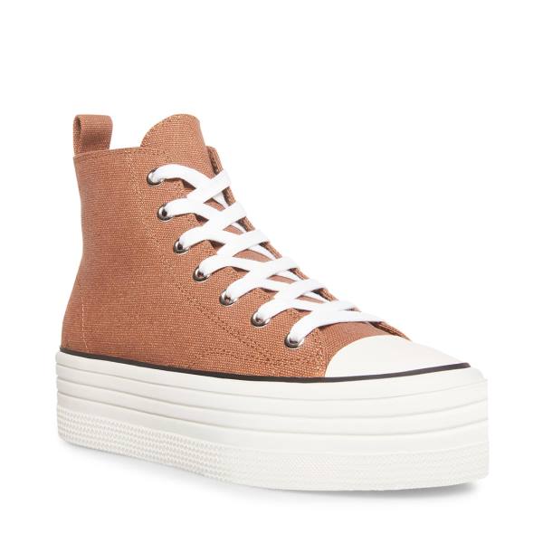 Steve Madden Berkley Mocha Sneakers Dames Beige | SM-734IB