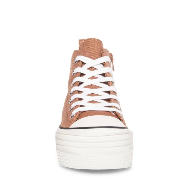 Steve Madden Berkley Mocha Sneakers Dames Beige | SM-734IB