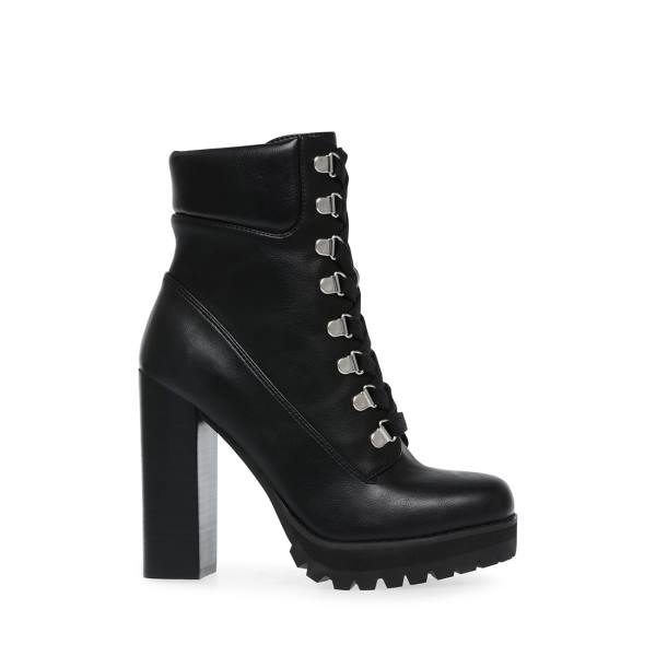 Steve Madden Beso Enkellaarsjes Dames Zwart | SM-649AL