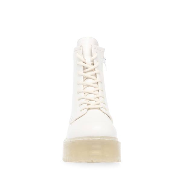 Steve Madden Bettyy Enkellaarsjes Dames Wit | SM-678UV