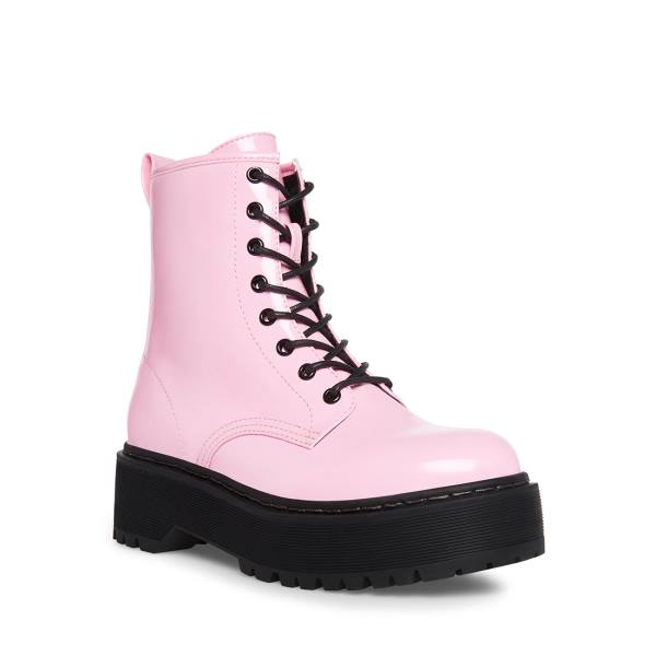 Steve Madden Bettyy Lak Enkellaarsjes Dames Roze | SM-650YC