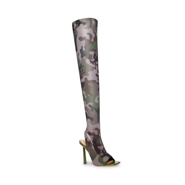 Steve Madden Beverley Laarzen Dames Camouflage | SM-014JY