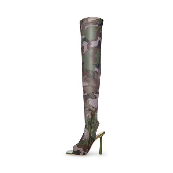 Steve Madden Beverley Laarzen Dames Camouflage | SM-014JY