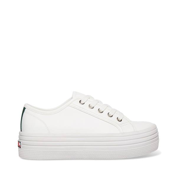 Steve Madden Bobbi30 Sneakers Dames Wit Groen | SM-764DW