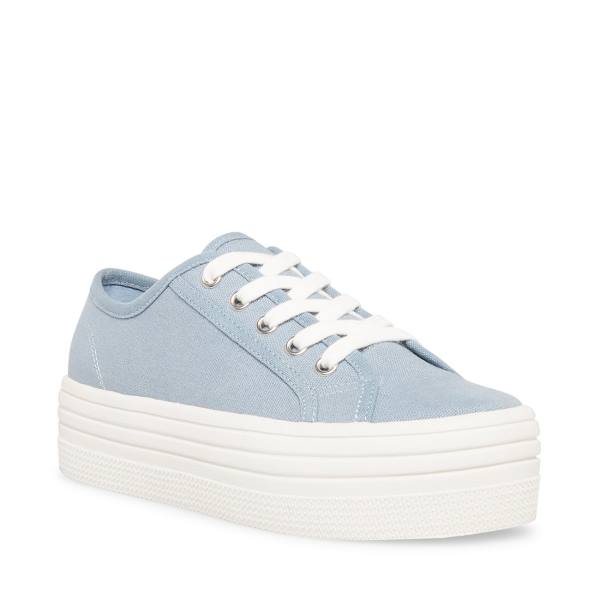 Steve Madden Bobbi 30 Sneakers Dames Blauw | SM-826PB