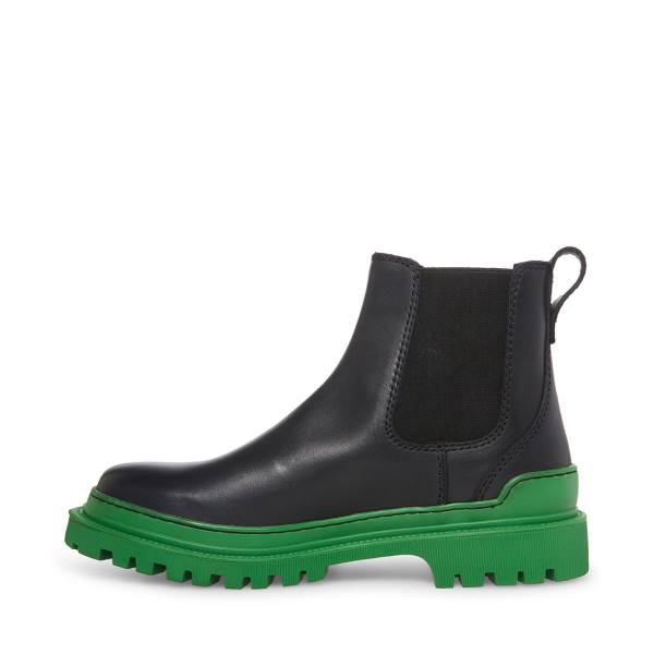 Steve Madden Bodee Laarzen Heren Zwart Groen | SM-581ZB