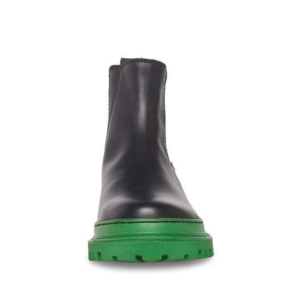 Steve Madden Bodee Laarzen Heren Zwart Groen | SM-581ZB