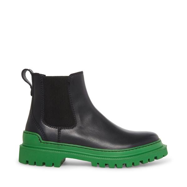 Steve Madden Bodee Laarzen Heren Zwart Groen | SM-581ZB