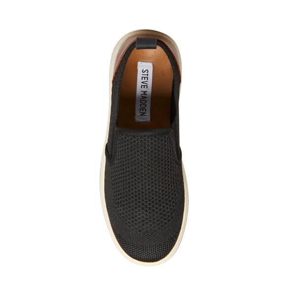 Steve Madden Bport Loafers Kinderen Zwart | SM-172ST