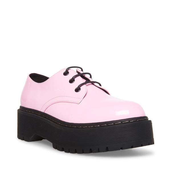 Steve Madden Brenton Lak Loafers Dames Roze | SM-918BF