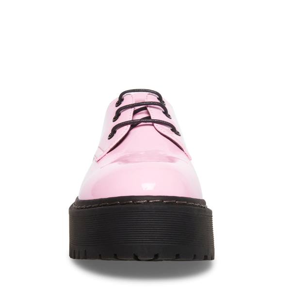 Steve Madden Brenton Lak Loafers Dames Roze | SM-918BF