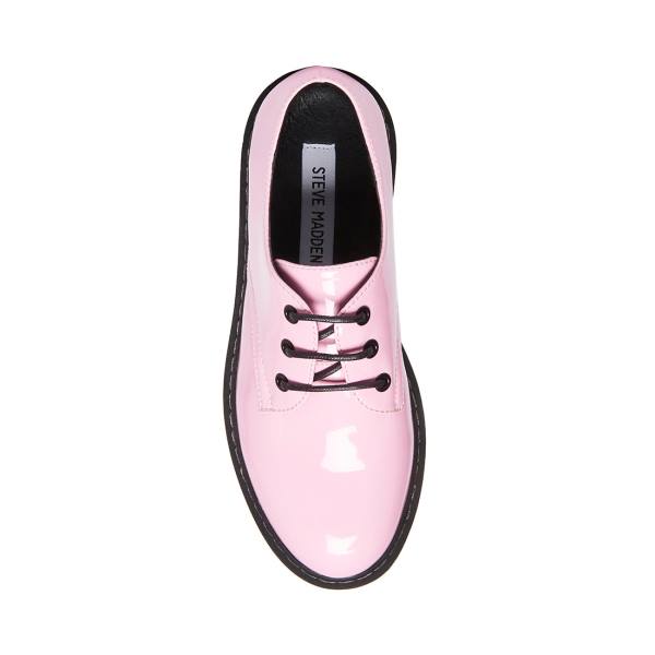 Steve Madden Brenton Lak Loafers Dames Roze | SM-918BF