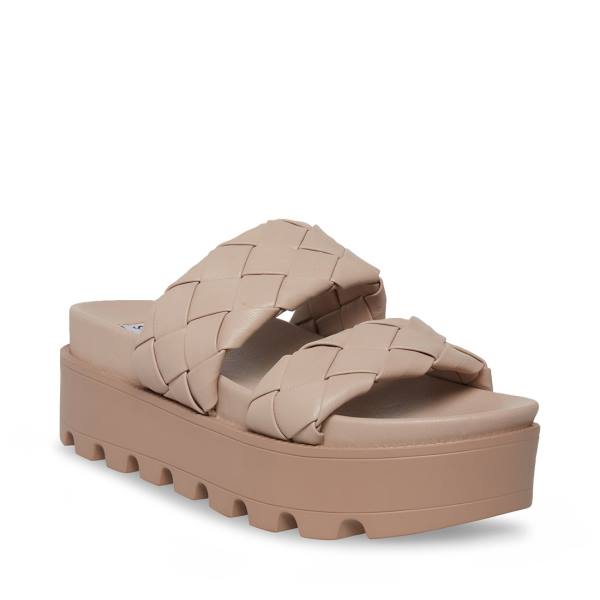 Steve Madden Briar Taupe Sandalen Dames Grijs Bruin | SM-219EL