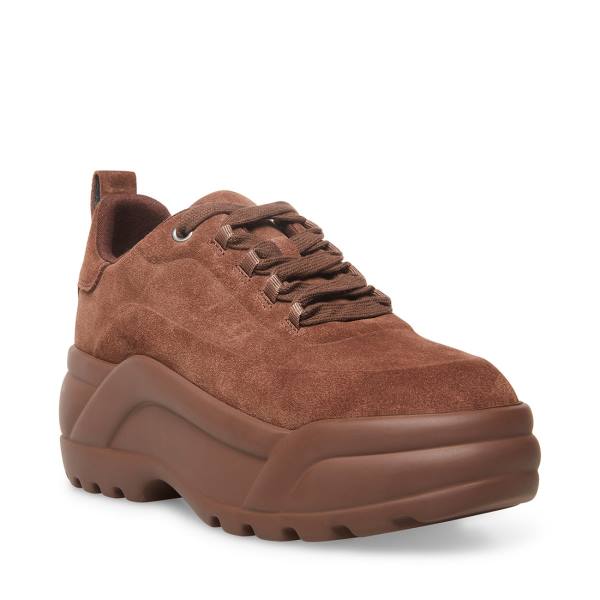 Steve Madden Briggs Suede Sneakers Dames Bruin | SM-182EY