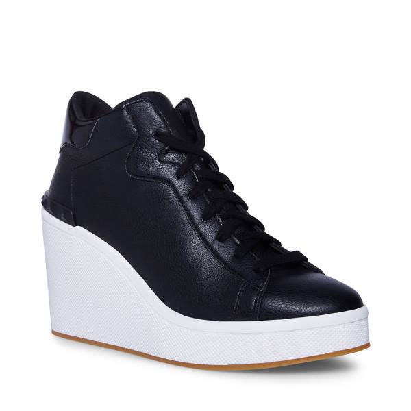 Steve Madden Brix Sneakers Dames Zwart | SM-238MP