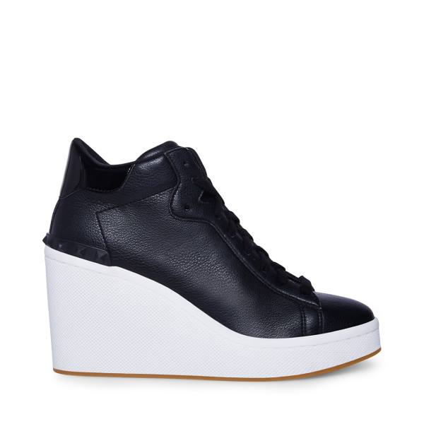 Steve Madden Brix Sneakers Dames Zwart | SM-238MP