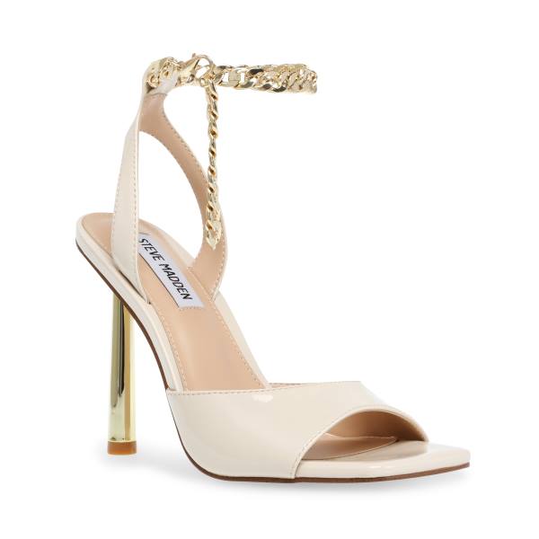 Steve Madden Buoyant Bone Lak Heel Hakken Dames Beige | SM-625ST