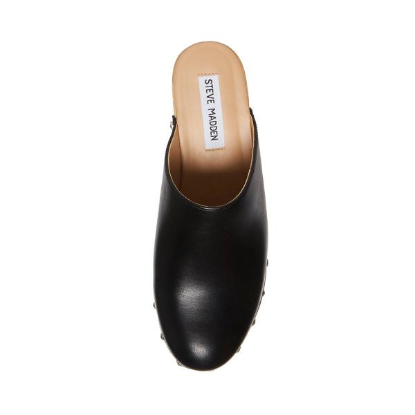 Steve Madden Bushwick Leren Heel Hakken Dames Zwart | SM-587OE