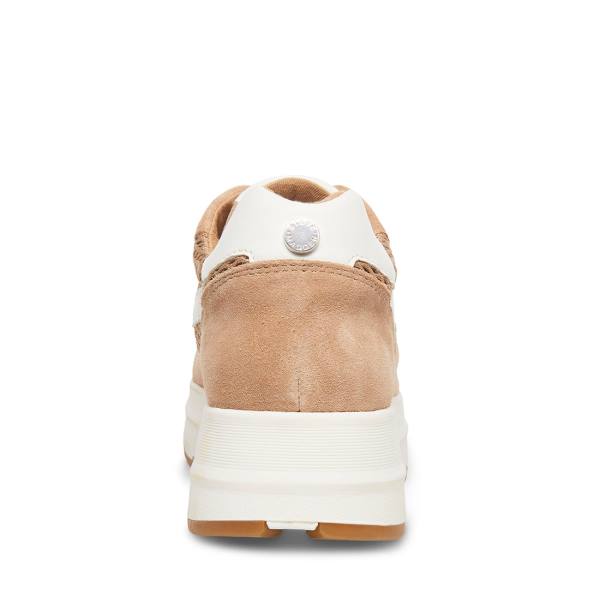 Steve Madden Carlton Sand Sneakers Dames Bruin | SM-392KS