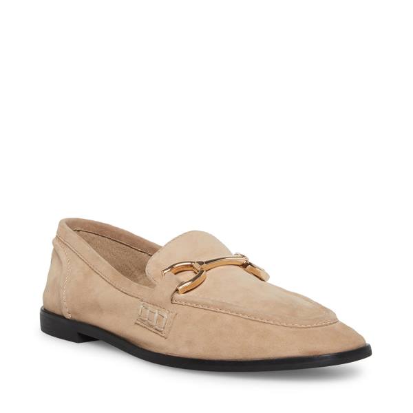 Steve Madden Carrine Tan Suede Platte Schoenen Dames Bruin | SM-126SV