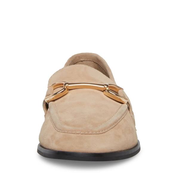 Steve Madden Carrine Tan Suede Platte Schoenen Dames Bruin | SM-126SV