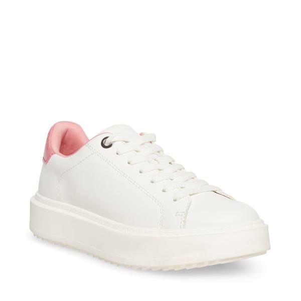 Steve Madden Catcher Sneakers Dames Roze Wit | SM-810VW