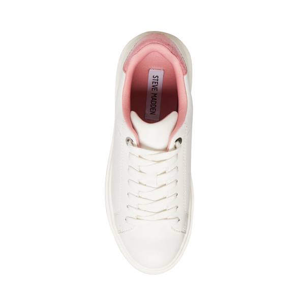 Steve Madden Catcher Sneakers Dames Roze Wit | SM-810VW