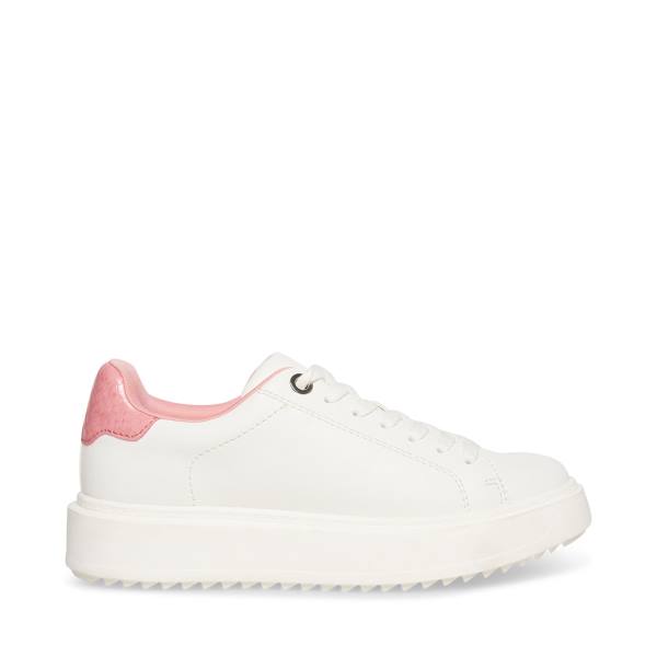 Steve Madden Catcher Sneakers Dames Roze Wit | SM-810VW