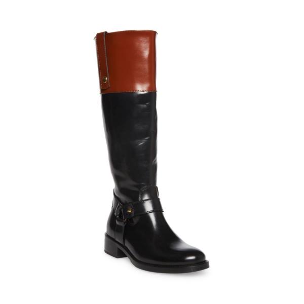 Steve Madden Chalet Laarzen Dames Zwart Bruin | SM-190GM