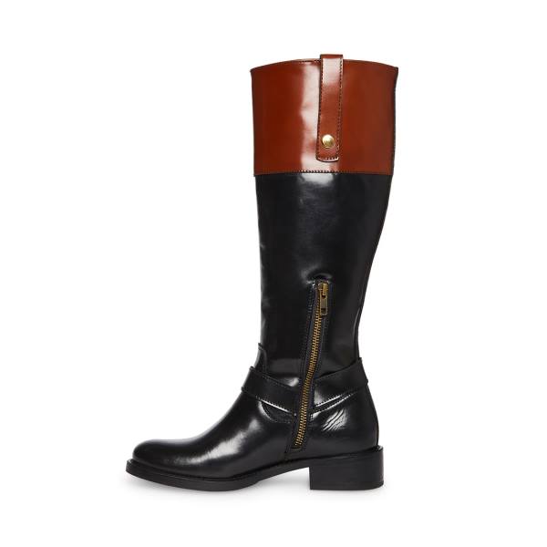 Steve Madden Chalet Laarzen Dames Zwart Bruin | SM-190GM