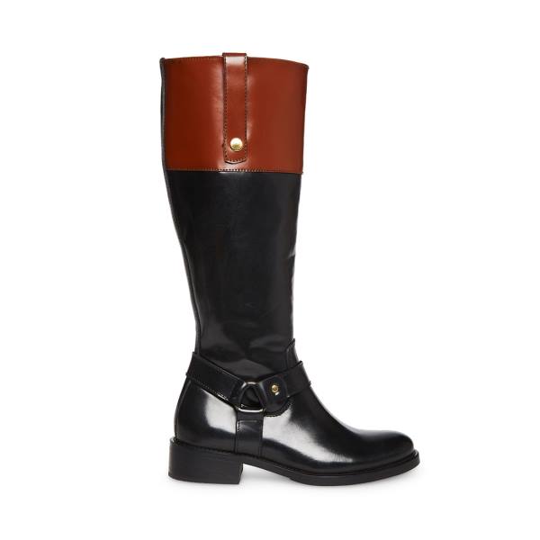 Steve Madden Chalet Laarzen Dames Zwart Bruin | SM-190GM